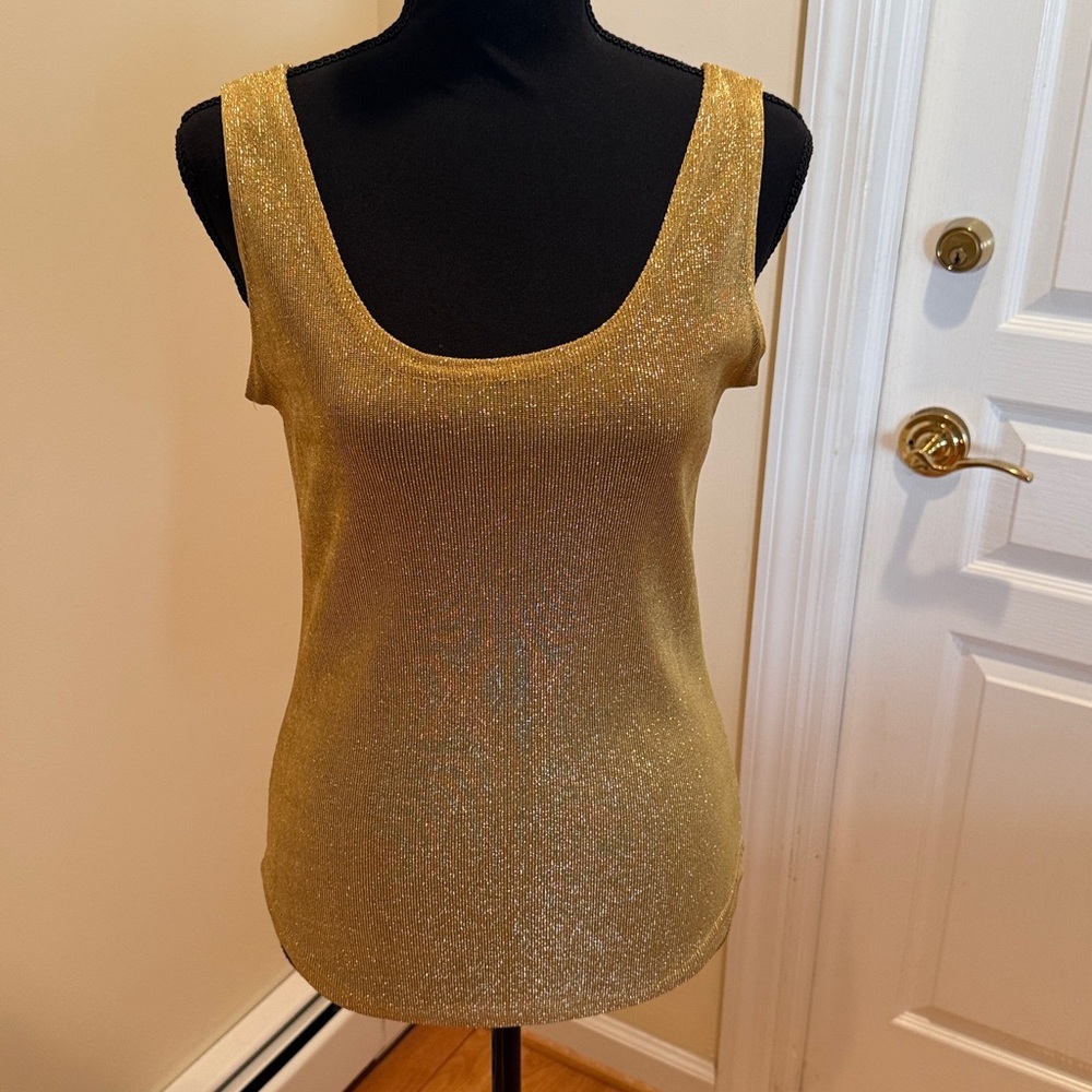 Bari Elegant Gold Women's Tank Top